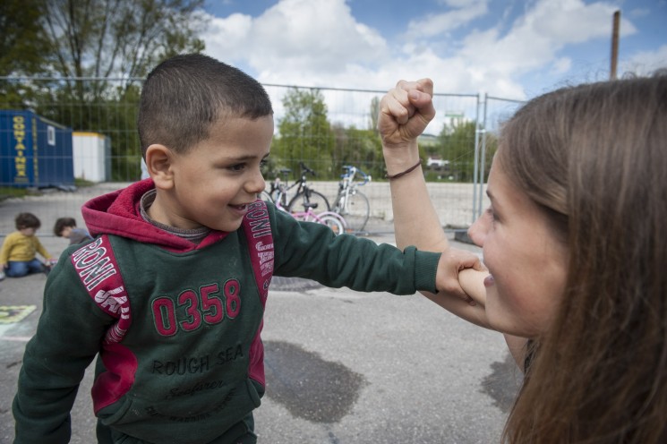 Deutschland, Flüchtlinge, Kinder, Heim, Flucht