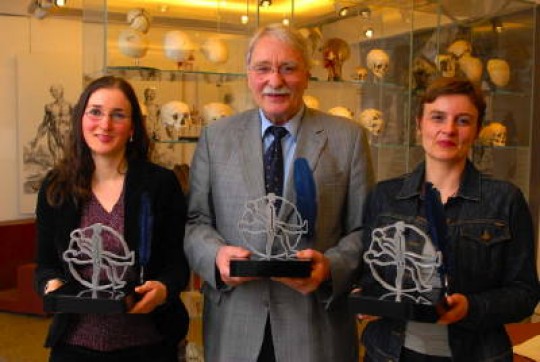 Die Preisträger Susanne Donner, Erdmann Wingert, Ursula Stamm (v.l.n.r)