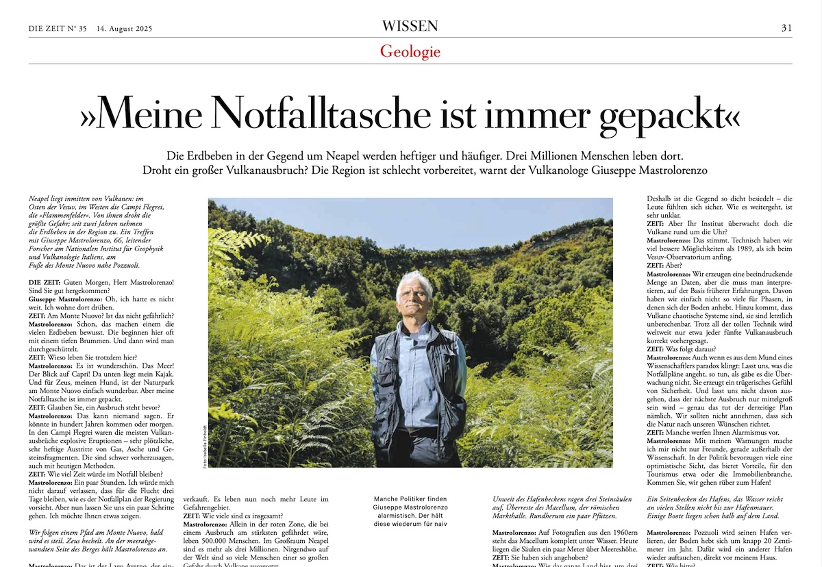Campi-Flegrei-Interview mit Giuseppe Mastrolorenzo - (c) Isabella Finholdt