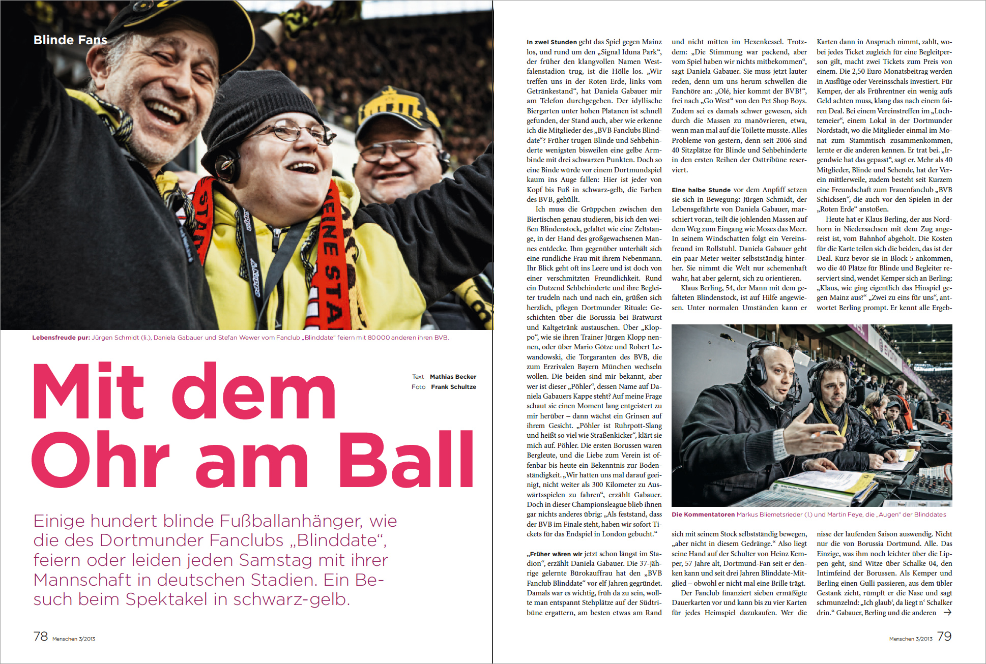 Mit dem Ohr am Ball