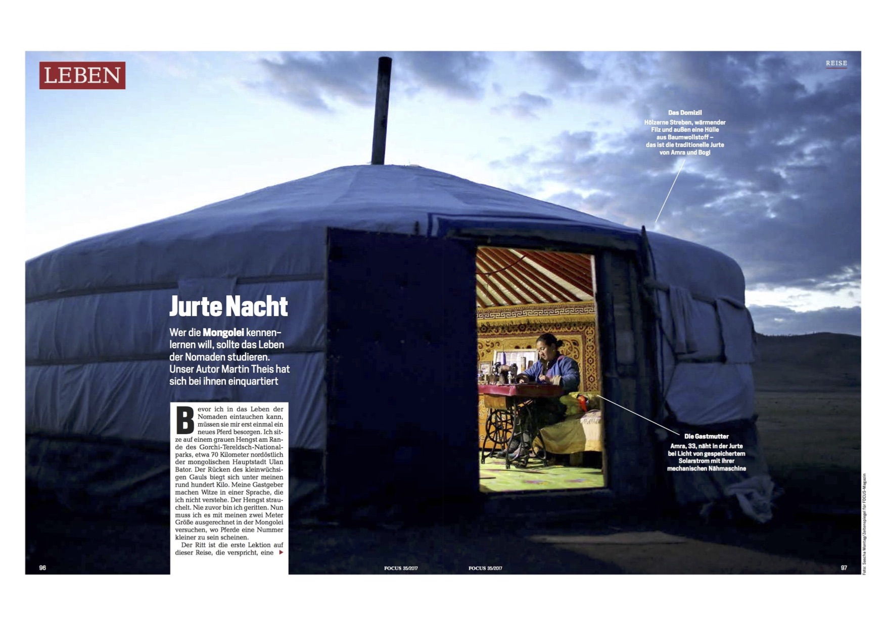 Jurte Nacht