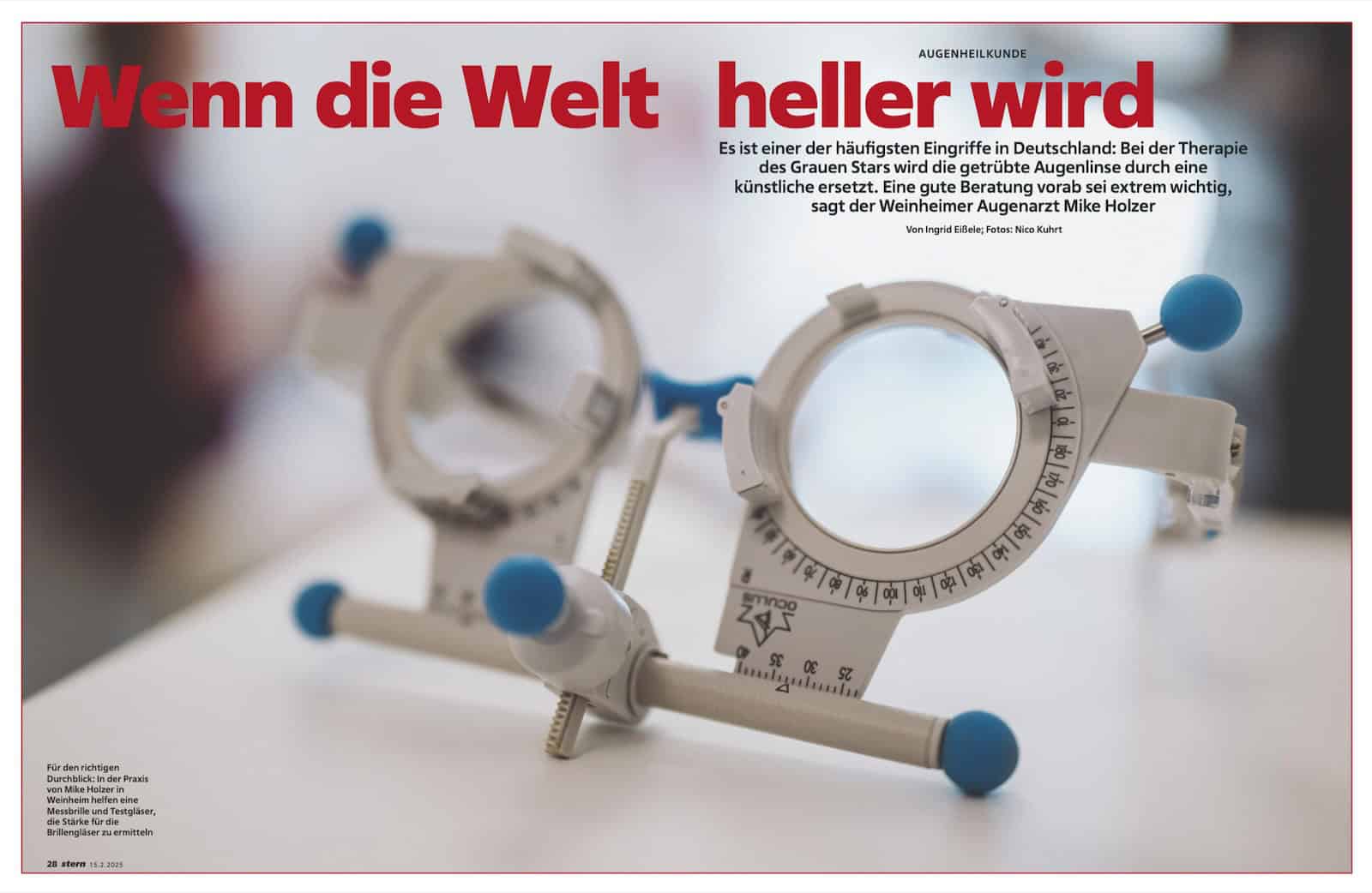 Wenn die Welt heller wird. Augensehtestbrille