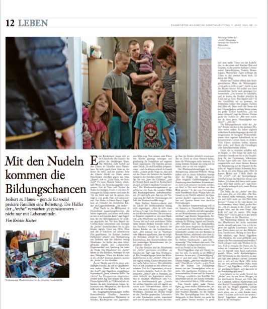 Mit den Nudeln kommen die Bildungschancen