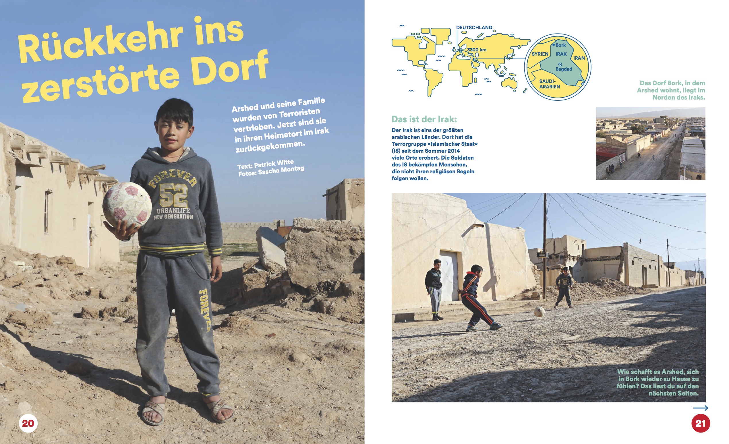 Rückkehr ins zerstörte Dorf