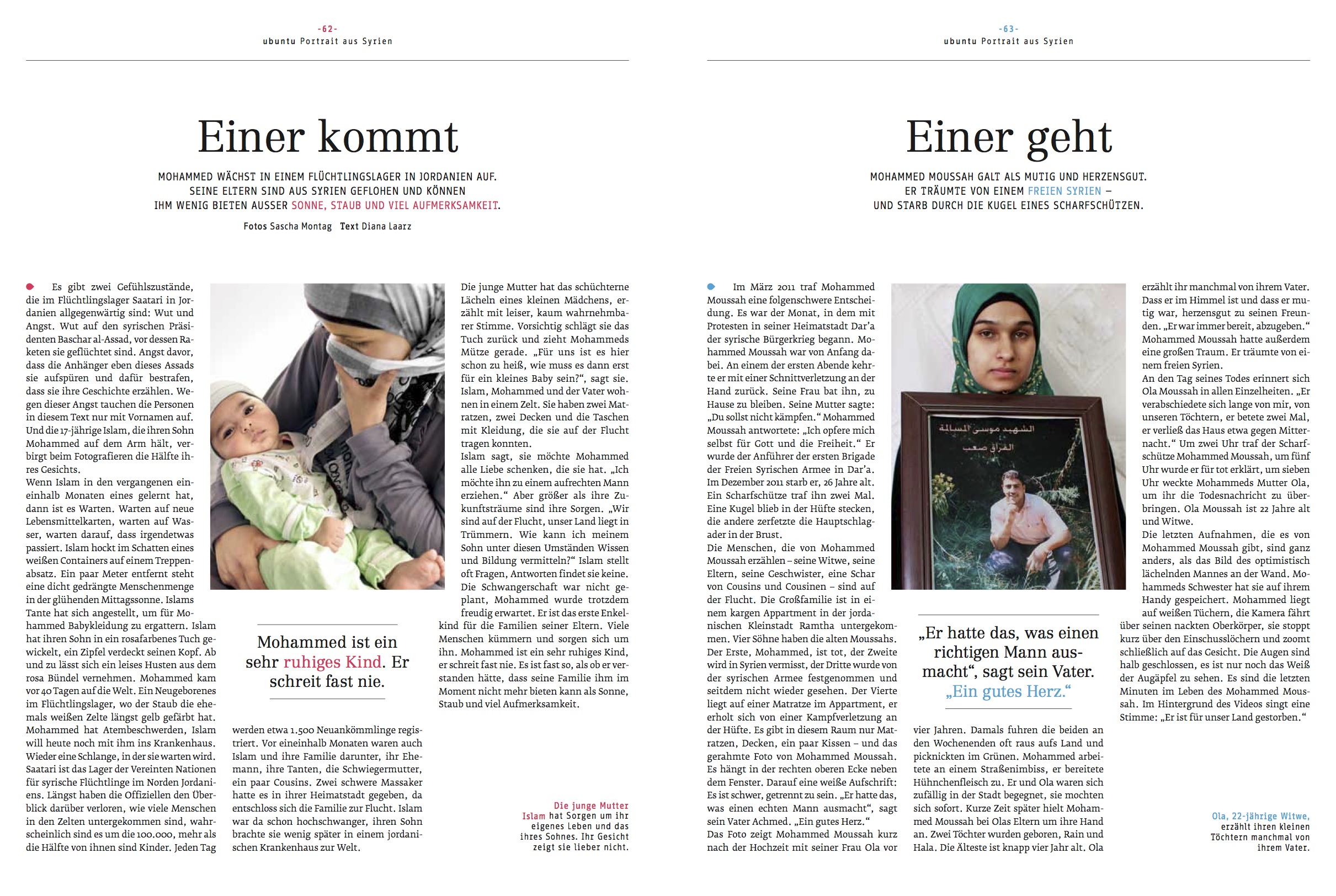 Einer kommt. Einer geht.