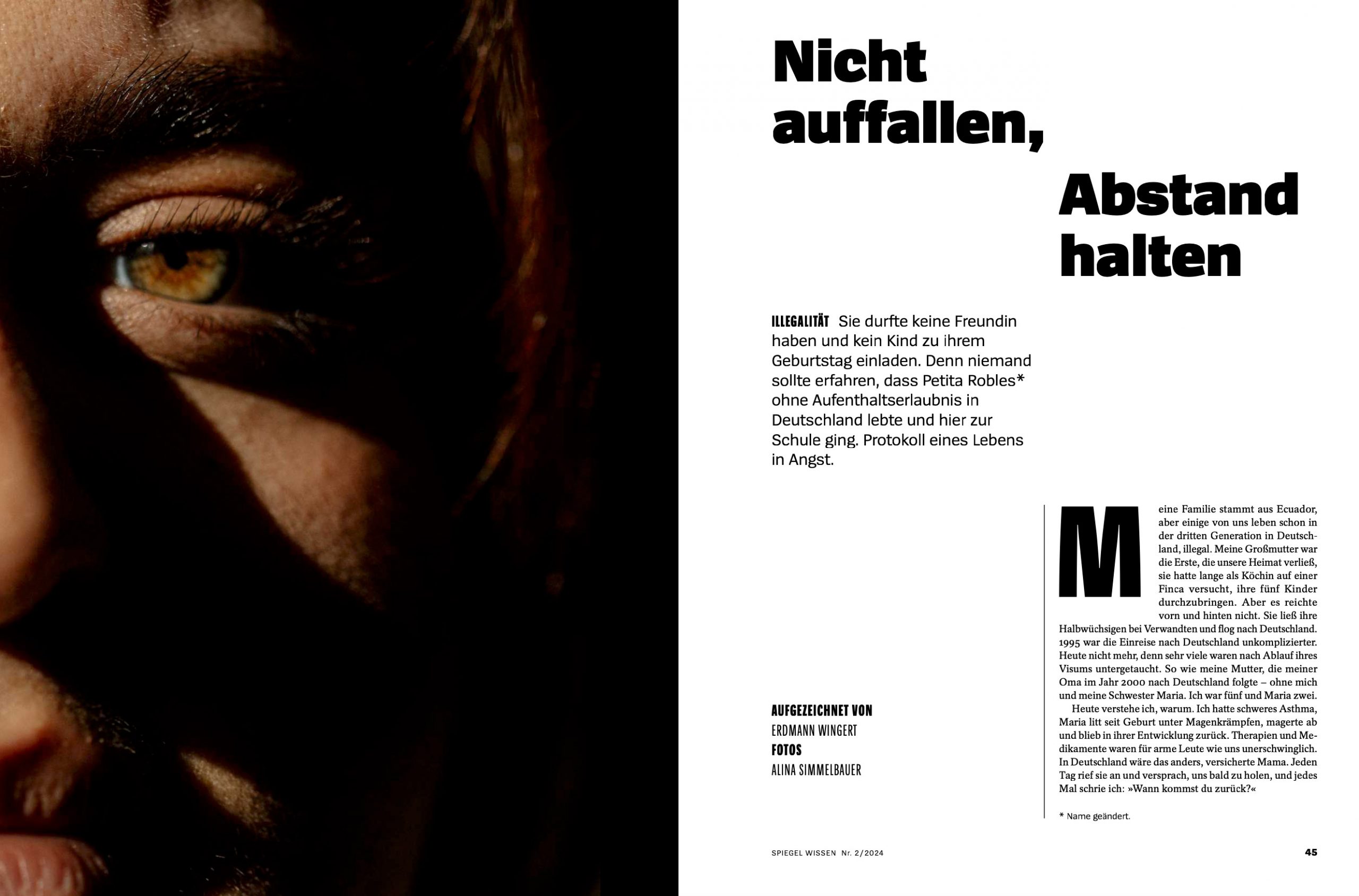 Nicht auffallen, Abstand halten