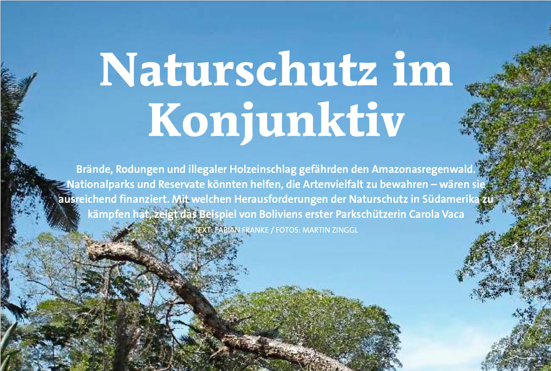 Naturschutz im Konjunktiv