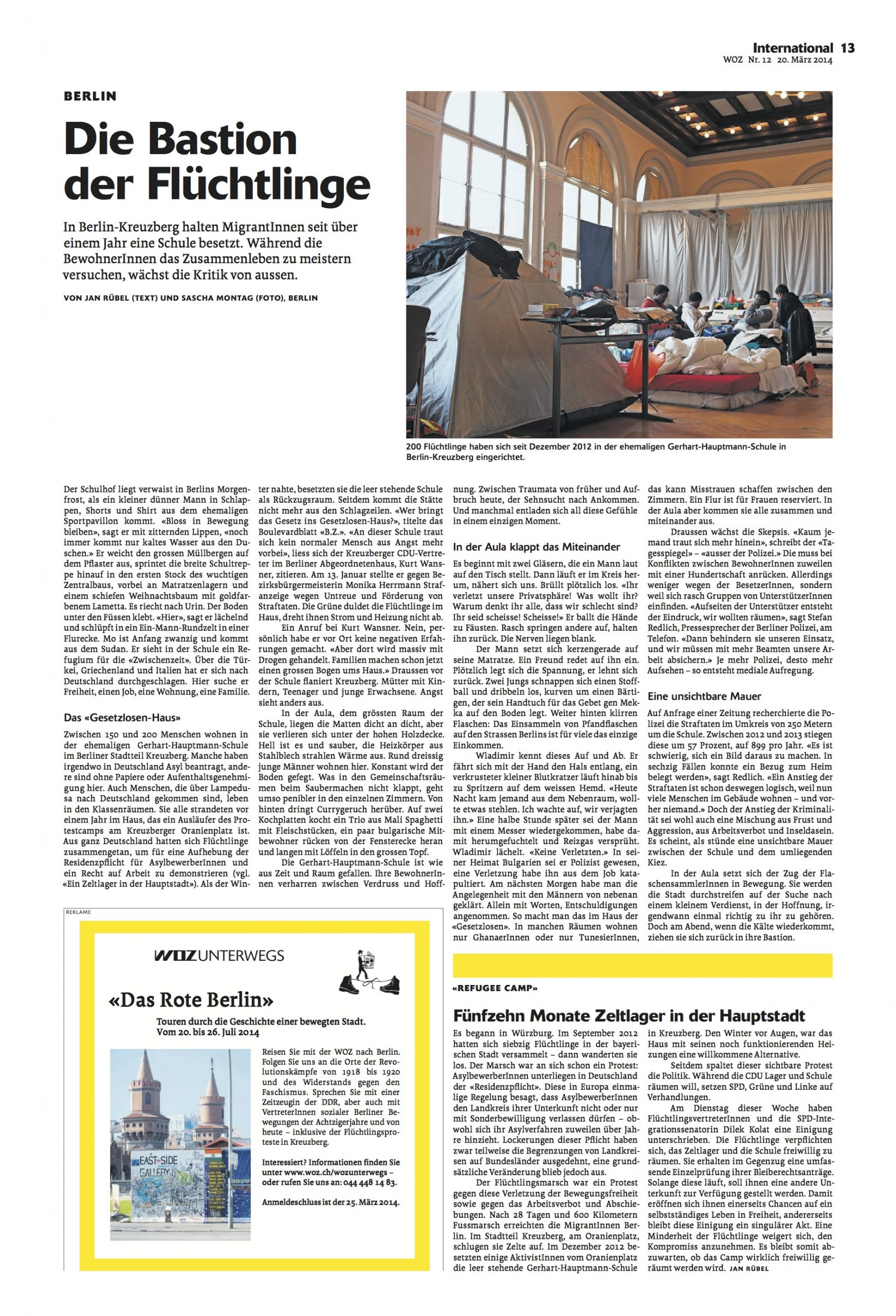 Die Bastion der Flüchtlinge