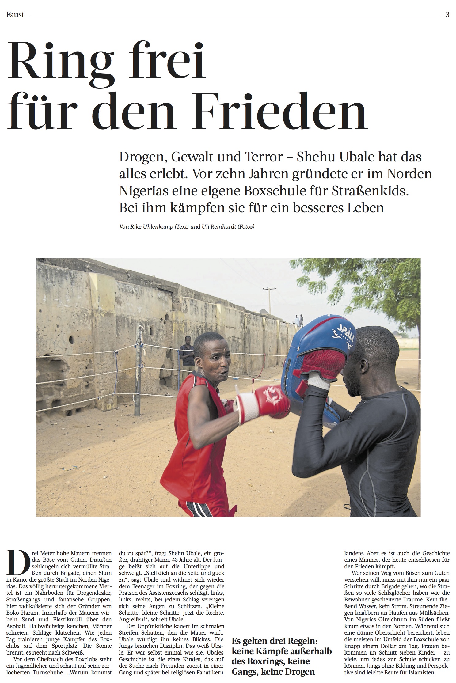 Ring frei für den Frieden