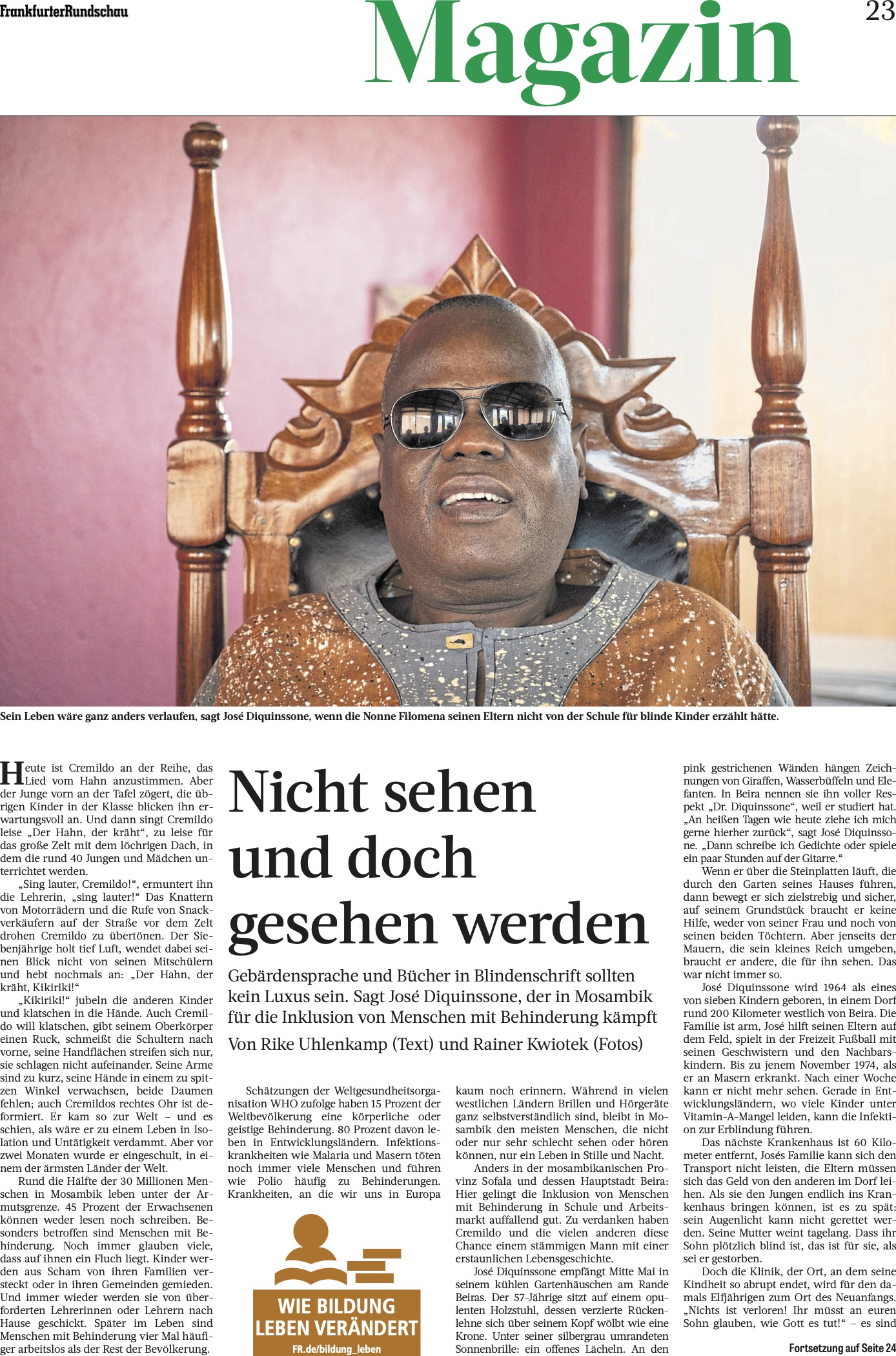 Nicht sehen und doch gesehen werden