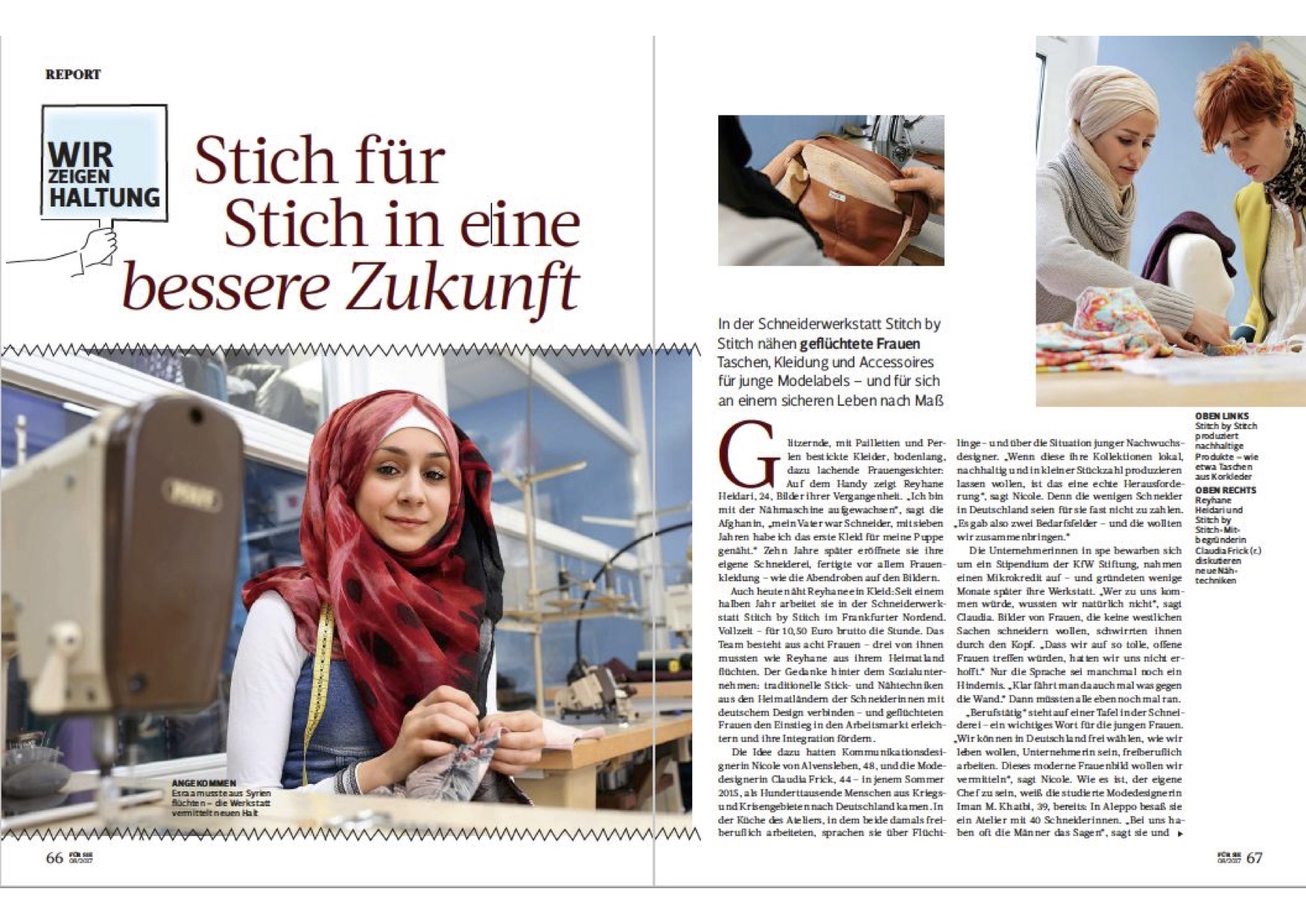 Stich für Stich in eine bessere Zukunft