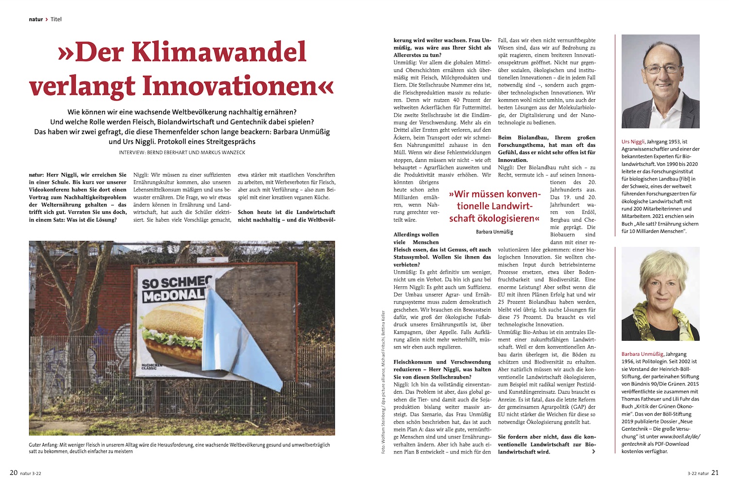 „Der Klimawandel verlangt Innovationen“