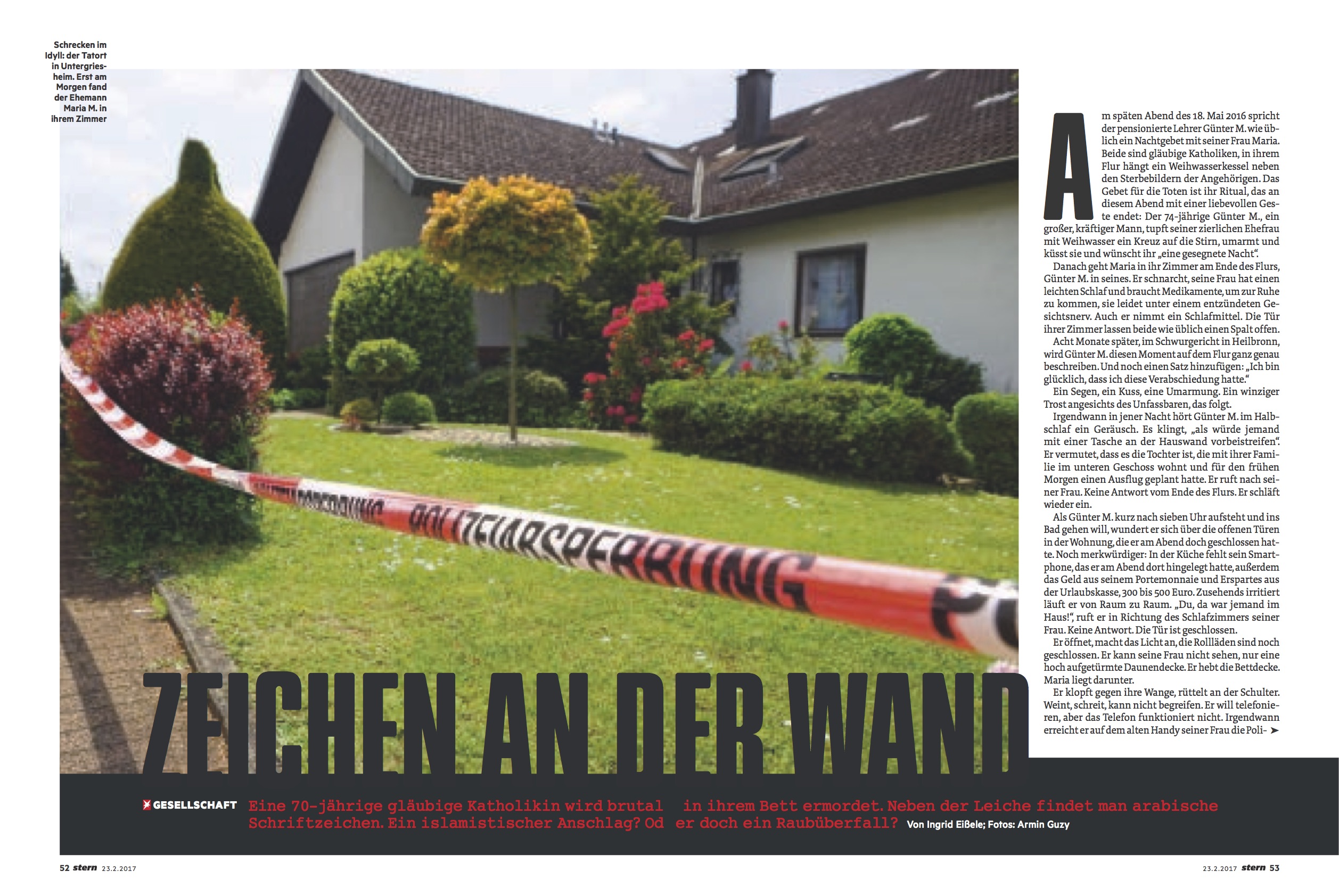 „Zeichen an der Wand“