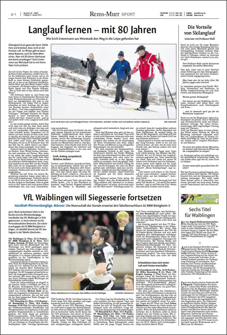 Langlauf lernen – mit 80 Jahren