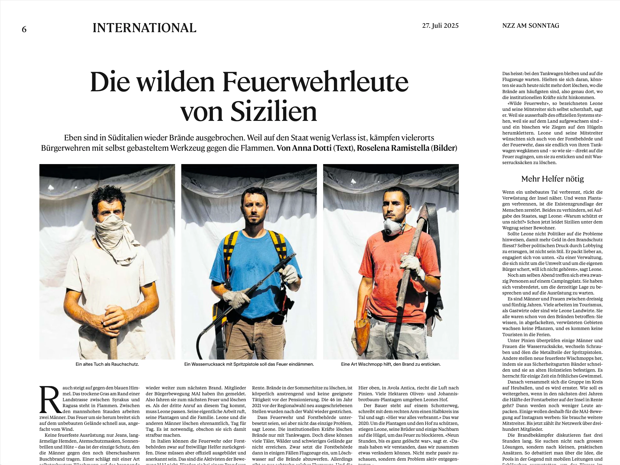 Die wilden Feuerwehrleute von Sizilien