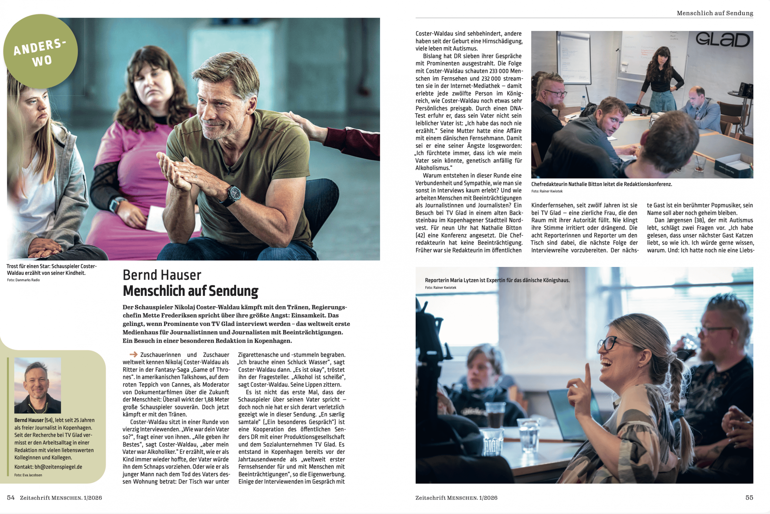 Menschlich auf Sendung