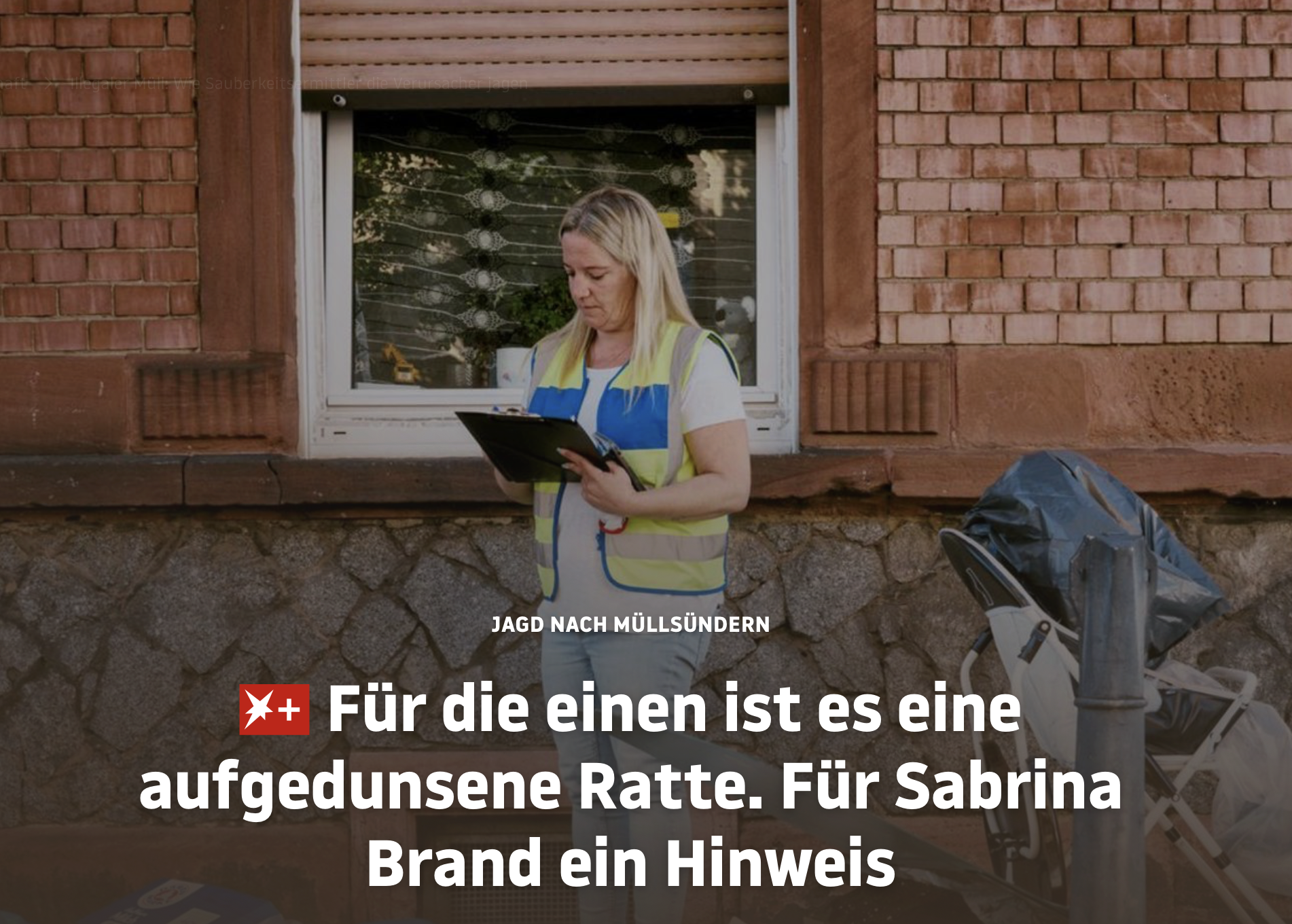 Für die einen ist es eine aufgedunsene Ratte. Für Sabrina Brand ein Hinweis